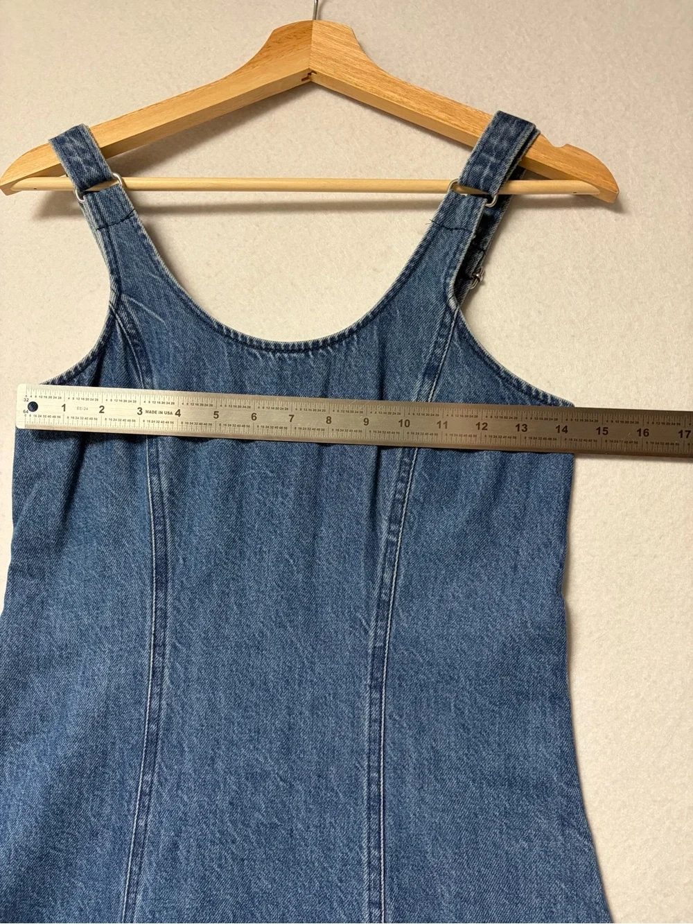Madewell Denim Midi Dress XXS Adjustable Straps Fit & Flare NWT Fair Trade